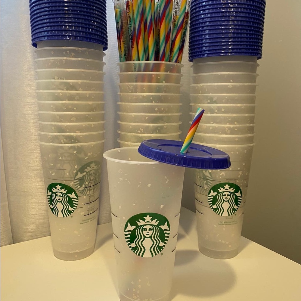 10 Starbucks Confetti Cups